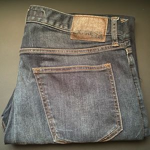 Express Slim Fit Rocco Jean, Navy Blue Size 32x32
